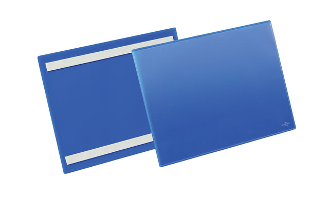 Durable -  Documenthoes  zelfklevend a4 liggend blauw