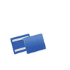 Durable - Pochette à documents autocollante A6 paysage bleu 50 pièces