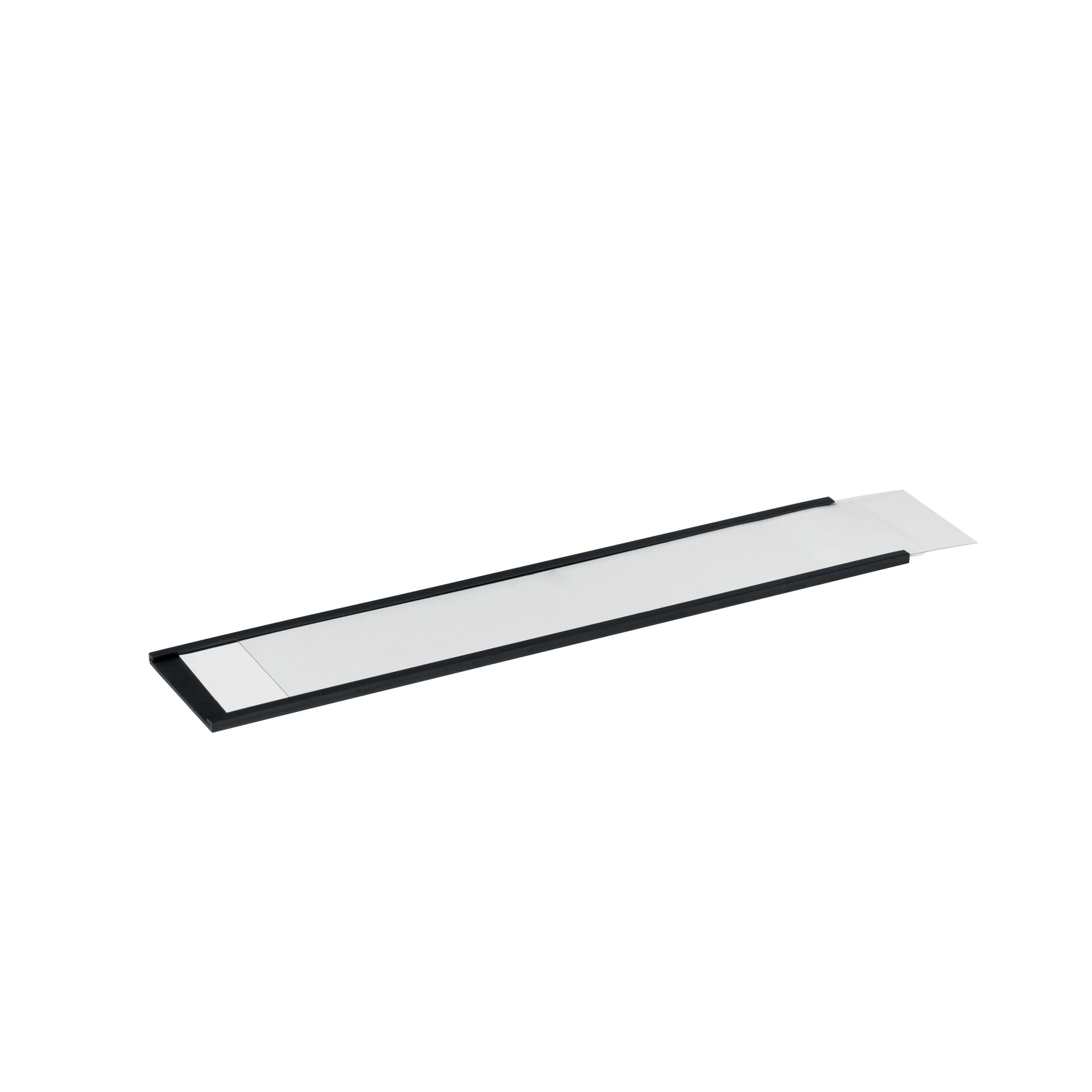 Langlebig - Magnetischer Etikettenhalter 200x40mm anthrazit 50 Stück