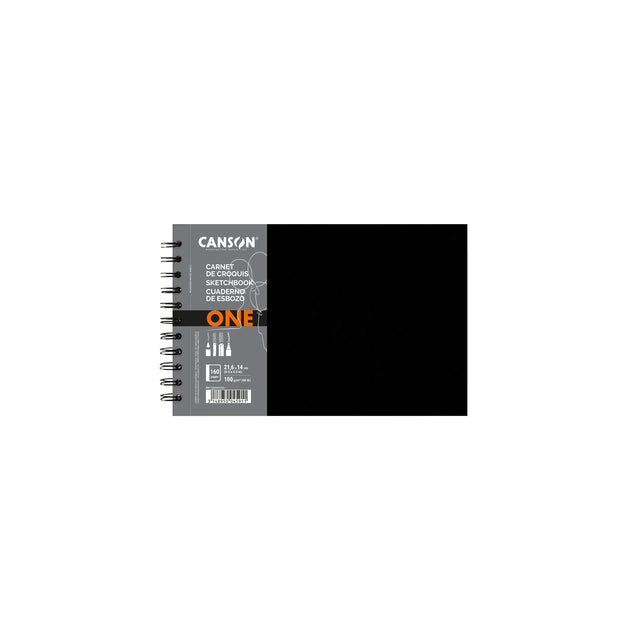 Canson -  Schetsboek  art book one 100gr 216x140mm wit