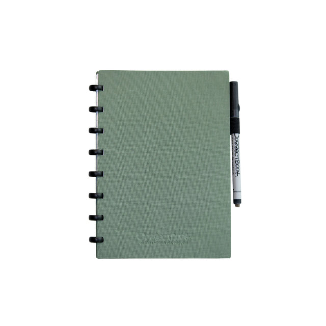 Correctbook - Notebook correct livre A5 Ligne 40blz Green en lin