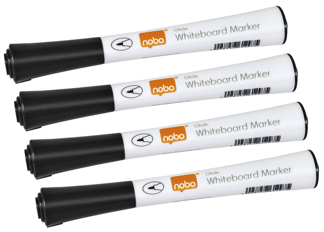 Nobo - Filz -Tip Stift Nobo Whiteboard Glide fein 1mm schwarz