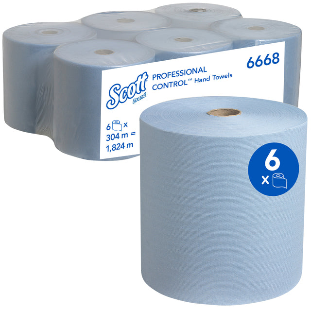 Scott - Handtuchrolle 6668 1Laags 304 m blau