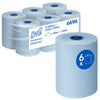 Scott - Rouleau de serviettes slimroll 1 couche 190m bleu