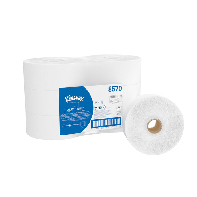 Kleenex - Papier toilette jumbo 2 couches 190m blanc