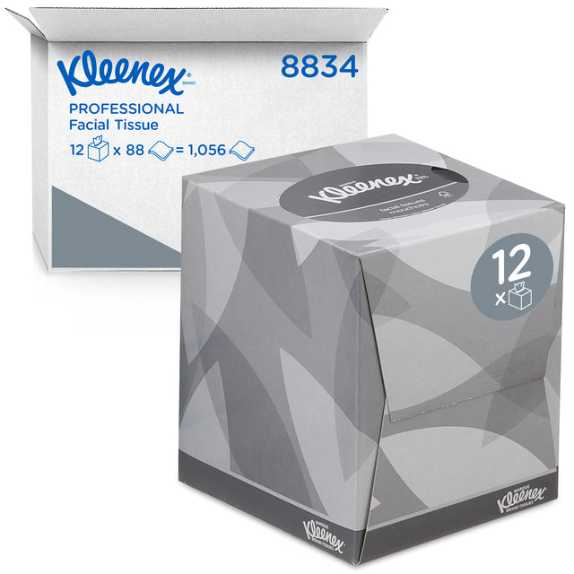 Kleenex - Gesichtsgewebe Kleenex 8834 2 -laags Würfel weiß