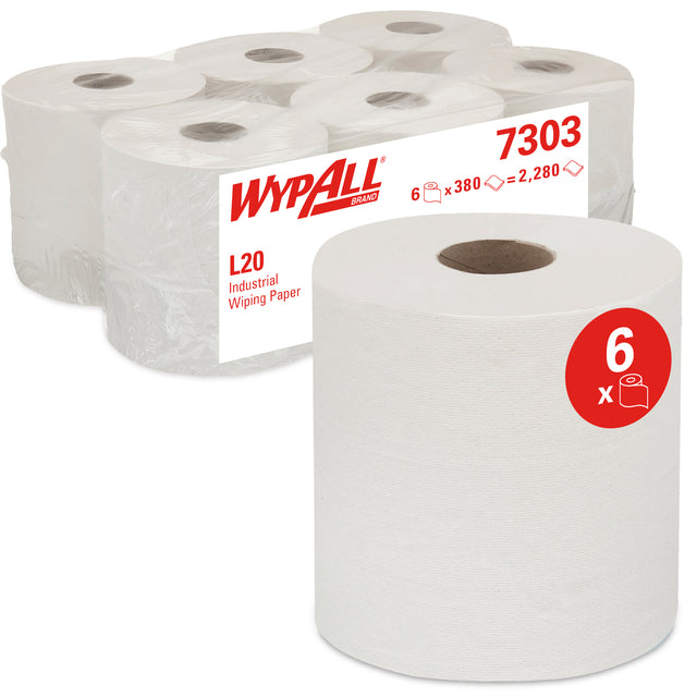 WypAll - Poetspapier l20 2laags 380 vel wit