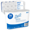 Scott - Papier toilette essentiel 2 couches 600 feuilles blanc