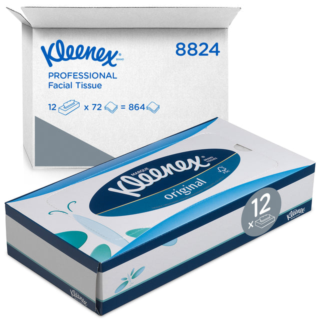 Kleenex -  Facial tissues  3laags 72 vel wit