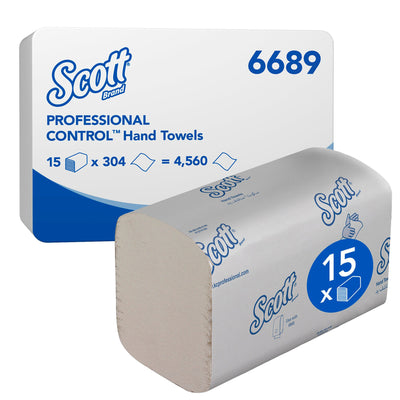 Scott - Contrôle des serviettes 1 couche 200x210mm blanc