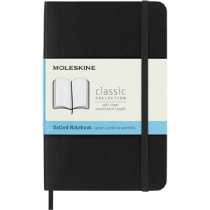 Moleskine - Pochette pour carnet 90x140mm à pois couverture souple noir