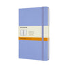 Moleskine - Carnet grand format 130x210mm ligne couverture rigide bleu hortensia