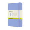 Moleskine - Pochette pour carnet 90x140mm couverture rigide vierge bleu hortensia