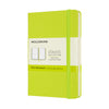 Moleskine - Pochette pour carnet 90x140mm couverture rigide vierge vert citron