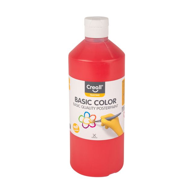 Creall -  Plakkaatverf  basic lichtrood 500ml