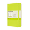 Moleskine - Pochette pour carnet 90x140mm couverture souple vierge vert citron