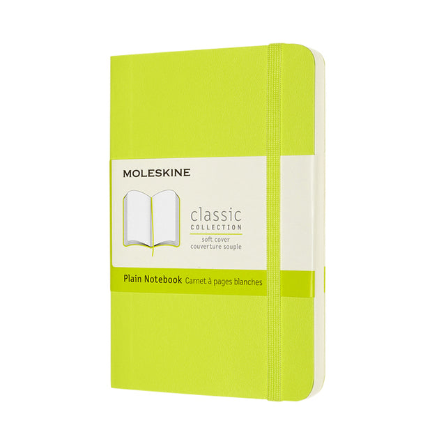 Moleskine - Pochette pour carnet 90x140mm couverture souple vierge vert citron