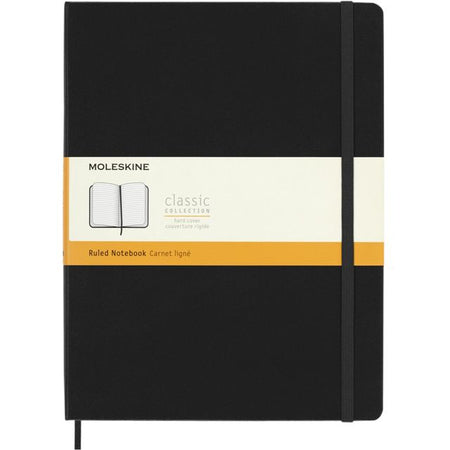 Moleskine -  Notitieboek  xl 190x250 ln hc zw