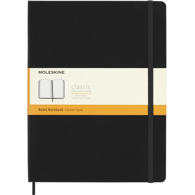 Moleskine – Notebook XL 190 x 250 mm Linie Hardcover schwarz
