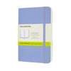 Moleskine - Pochette pour carnet 90x140mm couverture souple vierge bleu hortensia