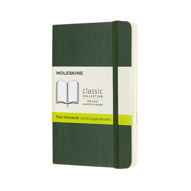 Moleskine - Pochette pour carnet 90x140mm couverture souple vierge vert myrte
