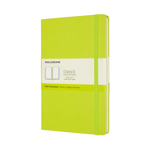 Moleskine - Carnet grand format 130x210mm couverture rigide vierge vert citron