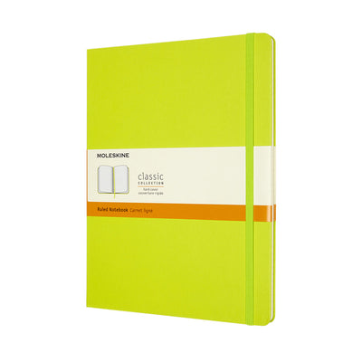 Moleskine - Carnet XL 190x250mm line couverture rigide vert citron