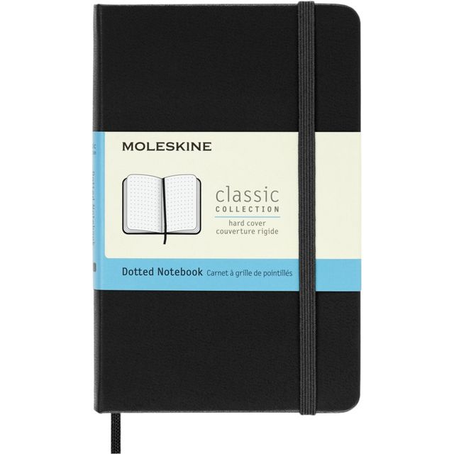 Moleskine -  Notitieboek  pocket 90x140 dots hc zw
