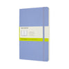 Moleskine - Carnet grand format 130x210mm vierge couverture souple bleu hortensia