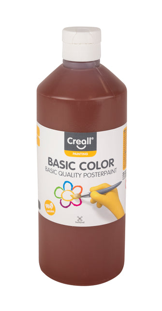 Creall - Peinture pour affiches marron foncé basique 500ml