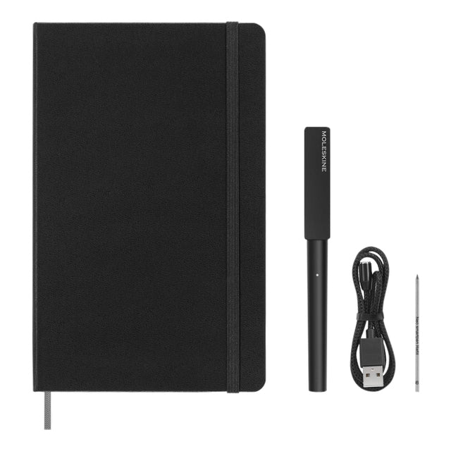 Moleskine - Smart Writing Set Pen + Smart notebook grande ligne 130x210mm noir