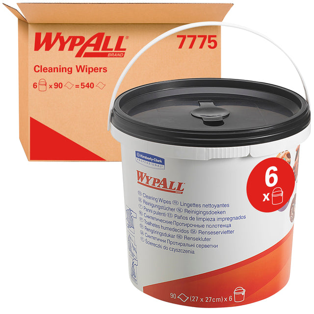WypAll -  Reinigingsdoek emmer 1laags 6x90 vel groen
