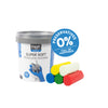 Creall - Argile supersoft rouge/bleu/vert/jaune/blanc 450gr