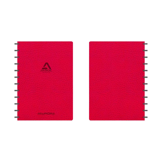 Aurora - Schrift adoc business a4 lijn 144pag 90gr rood