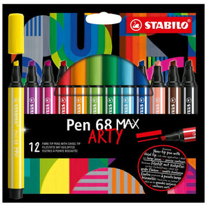Stabilo - Feutre Pen 68 /12 Max Arty étui assorti de 12 pièces