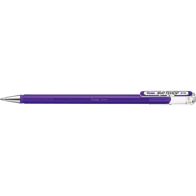 Pentel - Gel Writer K110 Mattehop violet moyen