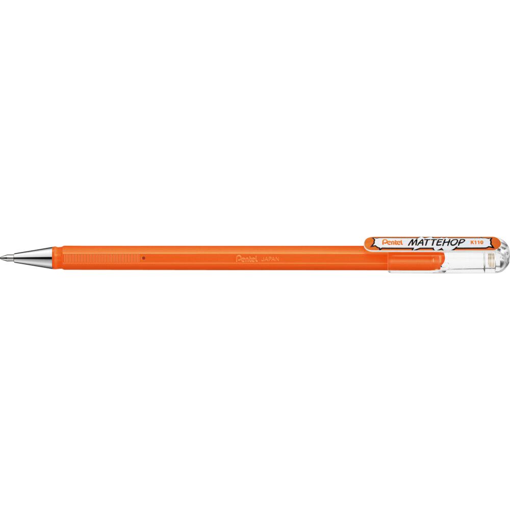 Pentel - Gel Writer K110 Mattehop mittelorange