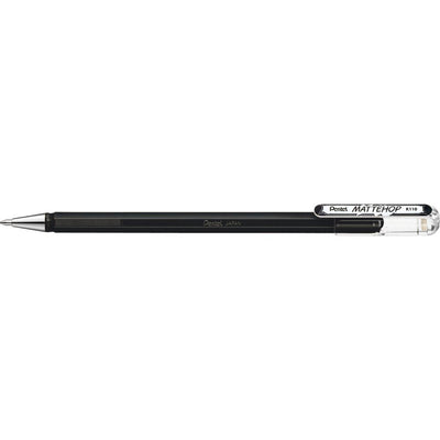 Pentel - Gelwriter k110 mattehop m noir | 12 pièces