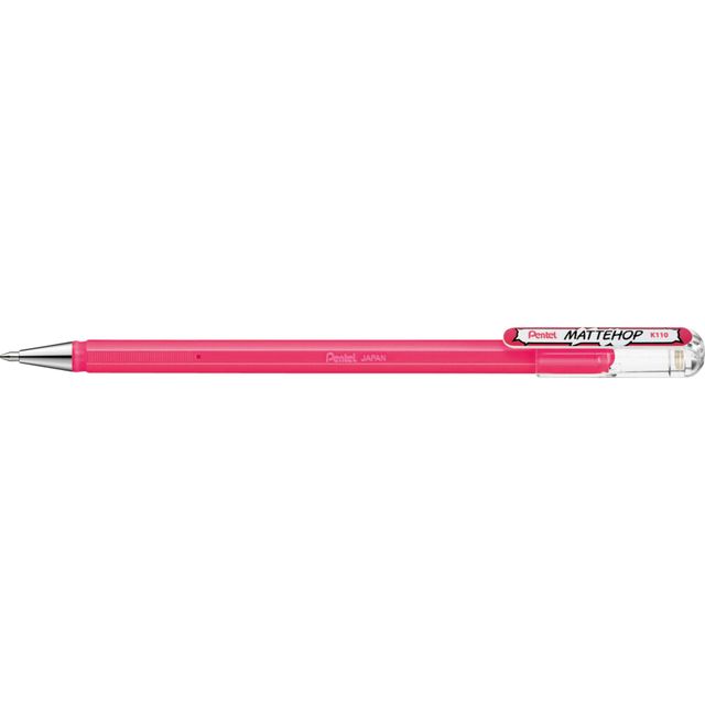 Pentel - Gel Writer K110 Mattehop rose moyen