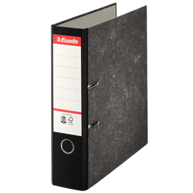 Esselte - Ordner Standard A4 75mm carton nuageux noir