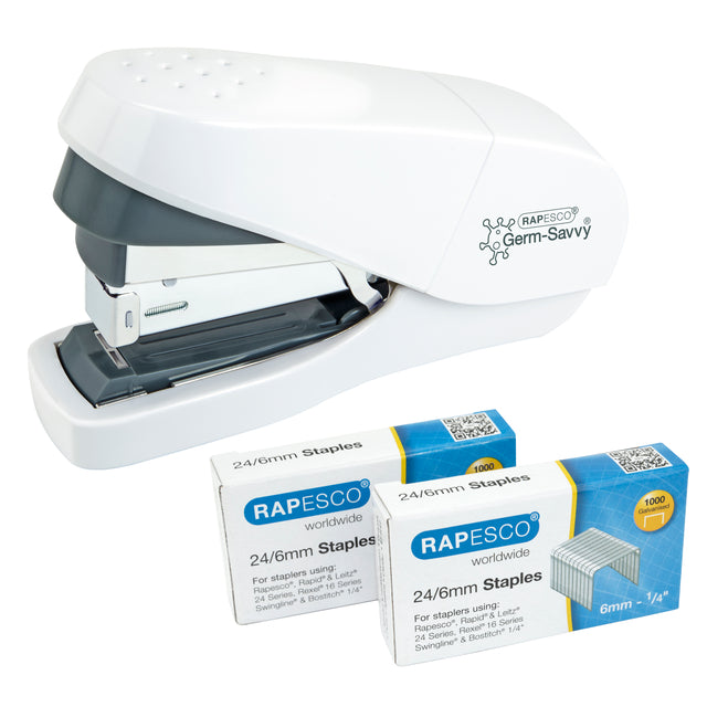 Rapesco - Stapler rap germe Savvy Eco Moins d'effort Antibac Wet