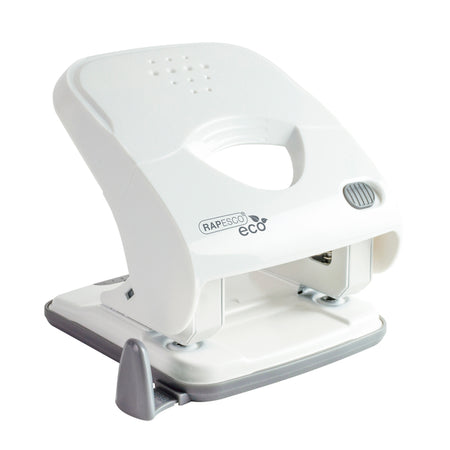 Rapesco - Locher Germ-Savvy Less Effort Eco X5-40ps antibakteriell 2-Loch weiß