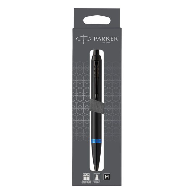 Parker - Balpen  im blauw ring m zwart blister