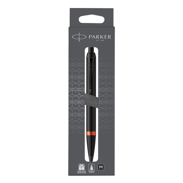 Parker - Ballpoint Parker Im Oranje Ring m BLISTER BLACK