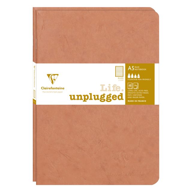 Clairefontaine -  Schrift  a5 lijn 96pag 90gr br 2st