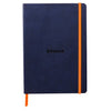 Rhodia - Carnet A5 ligne 80 feuilles 90gr bleu nuit