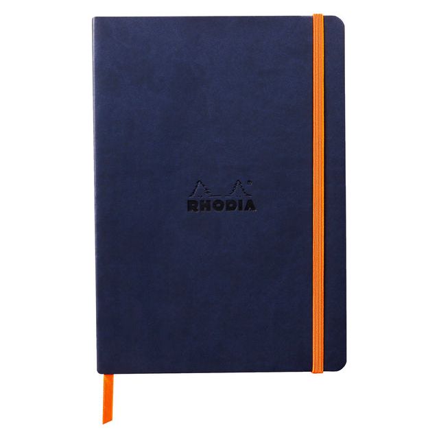 Rhodia - Notizbuch A5 Linie 80 Vel 90 Gr Night Blue