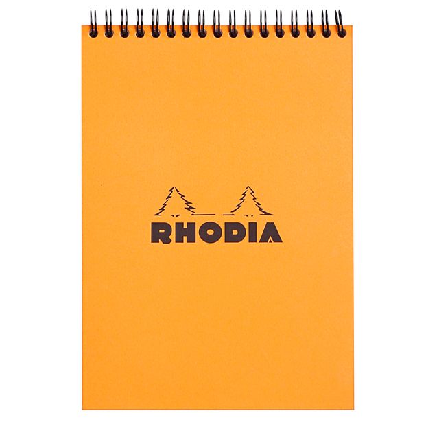 Rhodia - Bloc spirale A5 ligne 160 pages 80gr orange