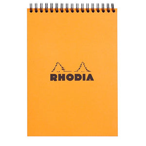 Rhodia - Bloc spirale A5 ligne 160 pages 80gr orange | 5 pièces