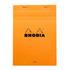 Rhodia -  Schrijfblok A5 lijn 80 vel 80gr met kantlijn oranje | 10 stuks